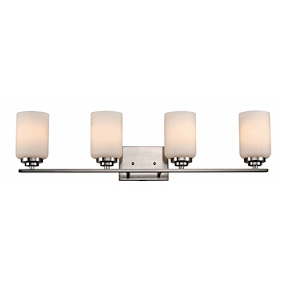 Trans Globe Mod Space Four Light Wall Sconce, Brushed Nickel - 70524BN