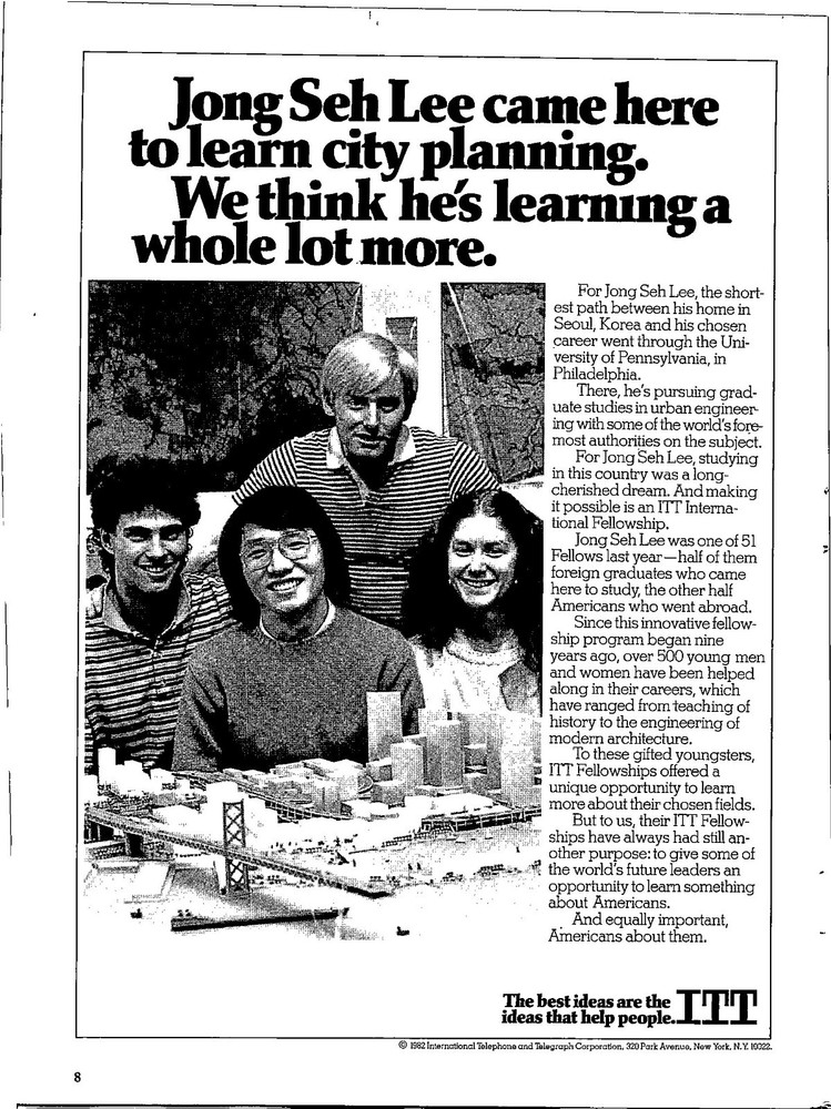 ITT Ideas that help people Original Vintage Print Ad