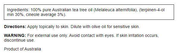 Swanson Tea Tree Oil 2 fl oz Liquid