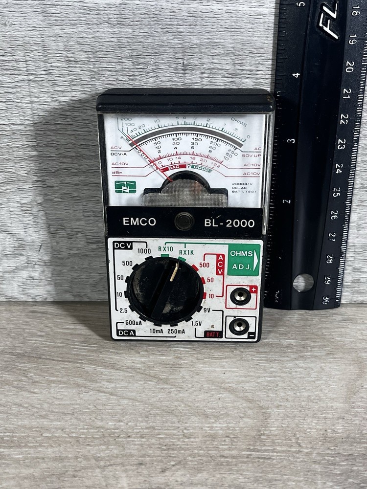 Emco Electronics BL 2000 Analog Multitester Ohm DC AC Untested