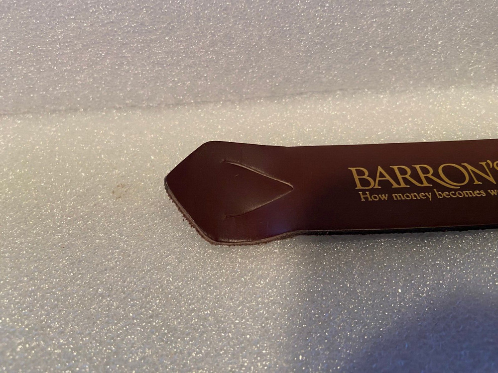 7" Barron's Financial Newspaper Bookmark *Pre-Owned* Nice Condition fff1