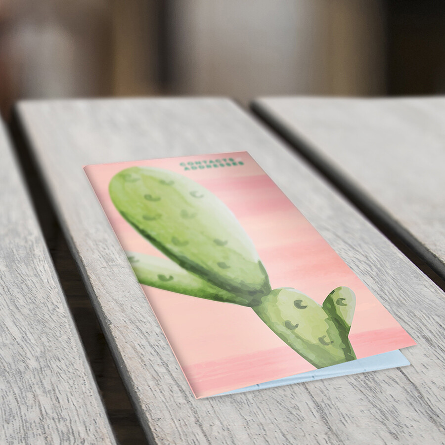 Cactus Address and Contacts Pocket Book