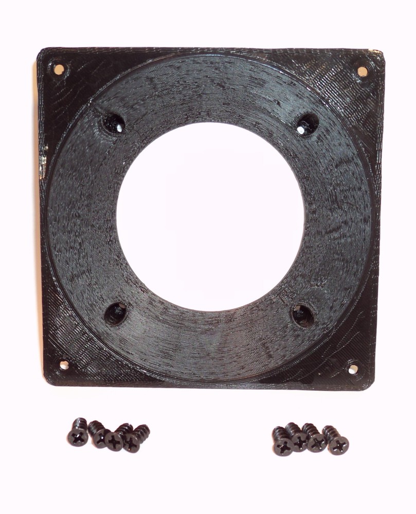 120mm to 80mm CENTERED OFFSET Computer Fan Adapter Converter Panel Hose Mount