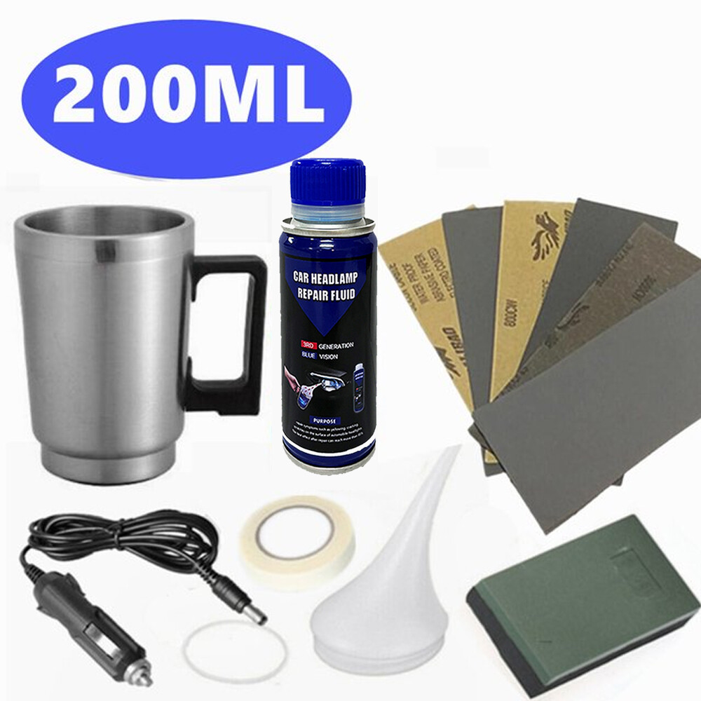 Headlight Restoration Kit headlight Restoration Repair Kit+Atomizing Cup Polish