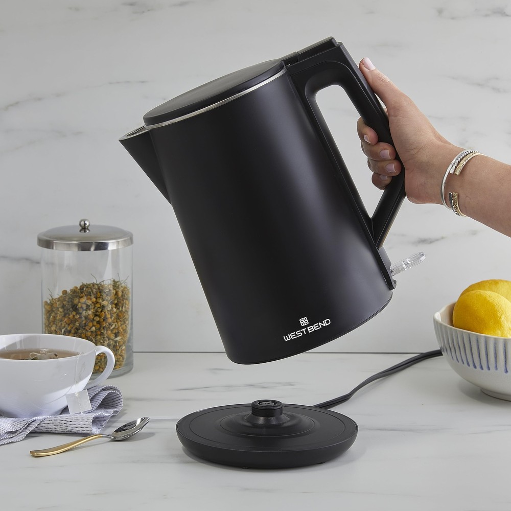 West Bend Electric Kettle Cordless Serving Features Stainless Steel Interior ...