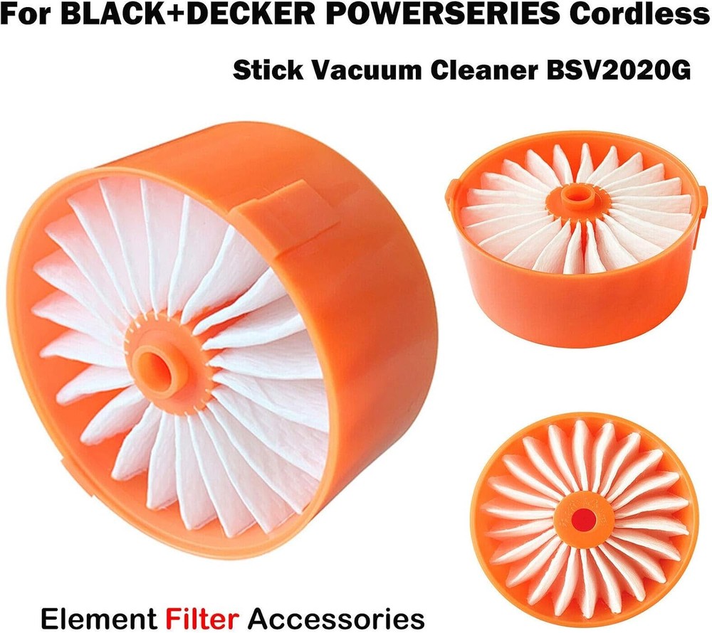 4 Pack Filter Element for BLACK DECKER POWERSERIES Cordless Stick Vacuum