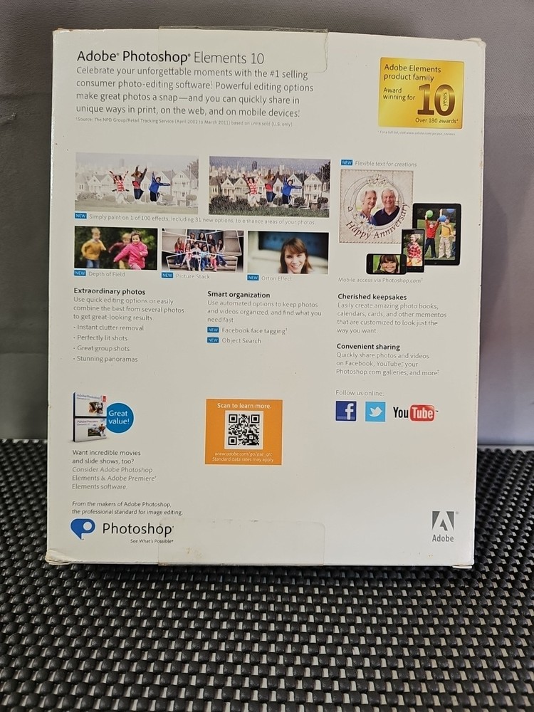 Adobe Photoshop Elements 10 (Open Box Never Use)