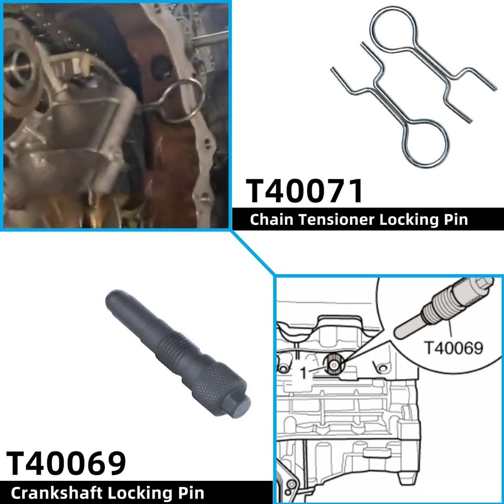 DPTOOL Timing Tool Kit Replacement for Audi VW 2.0 2.4 2.8 3.0T 3.2 16PC KIT