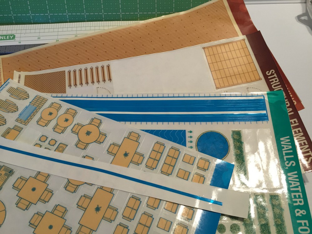 Stanley Project Planners Deck Designer reusable pre-scaled peel and stick