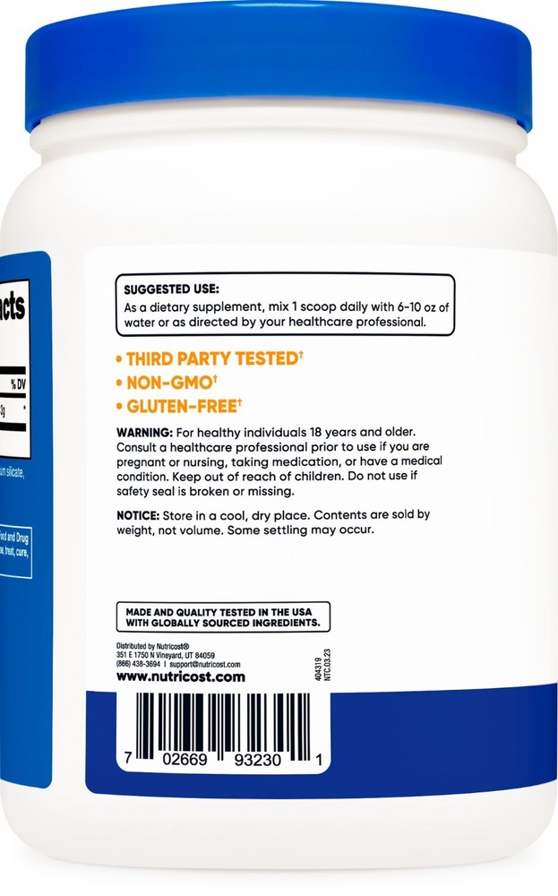 Nutricost L-Citrulline Malate 2:1 (600 Grams) (Blue Raspberry)