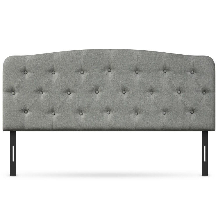 Full Size Button Tufted Headboard Upholstered Headboard With Adjustable Heights