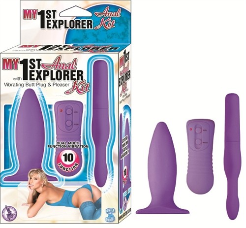 Nasstoys My 1St Anal Explorer Kit Vibrating 10 Function Dual Vibration