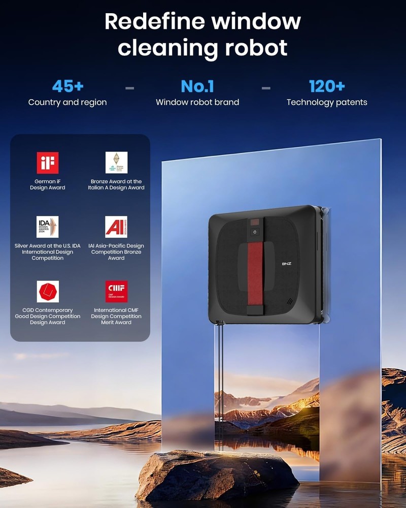 Nexus Ultra Window Cleaning Robot Automatic Glass Cleaner Black