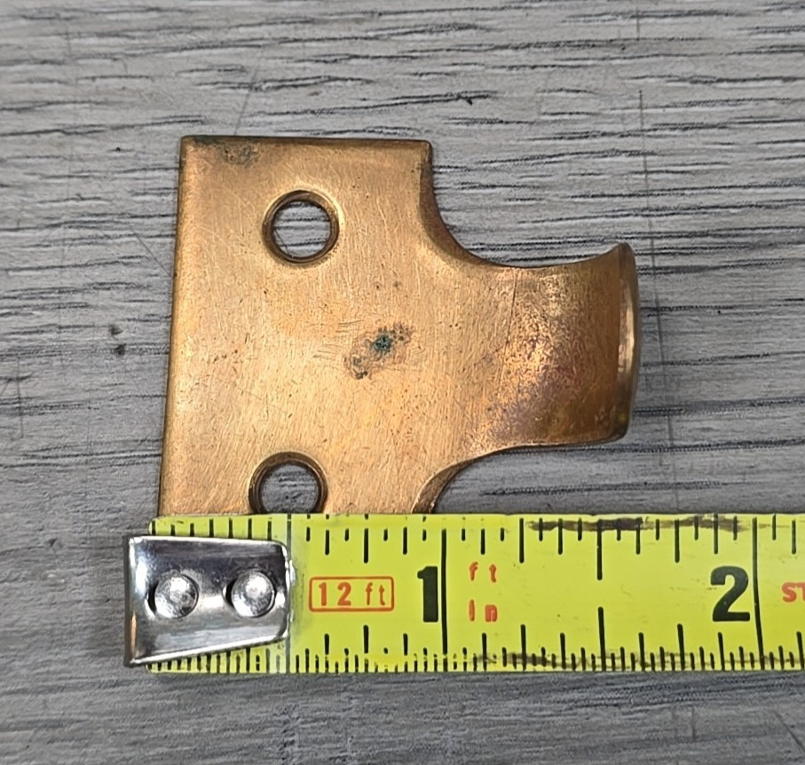 Antique-Style Solid Brass Sash Lifts: Hook Finger Pulls, 3-Piece Set