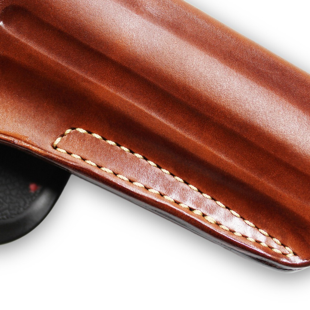 Leather OWB Paddle Holster Custom Fit, Colt Python 357 Revolver 6" Barrel #1306#