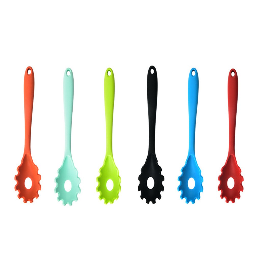 US 1 Pack Silicone Pasta Fork Heat Resistant Noodle Spaghetti Server Spoon