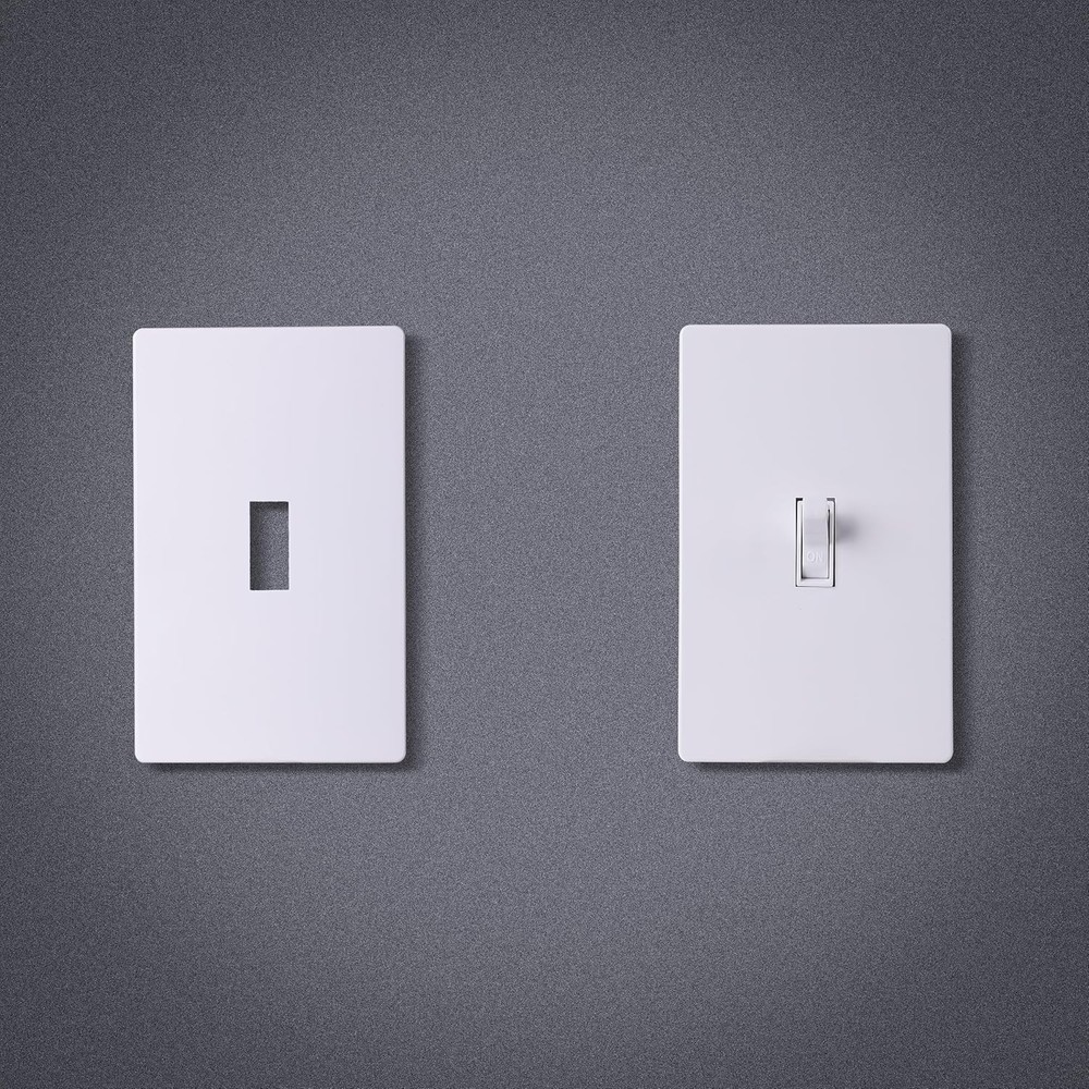 10 PCS Light Plates Switch Covers, Screwless, Toggle Switch Cover, Thermoplastic