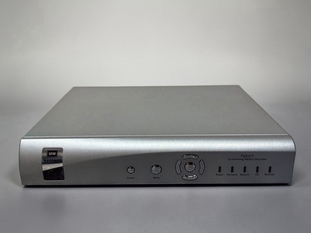 Wegener SMD515 Streaming Media Decoder Digital Satellite Receiver Unit