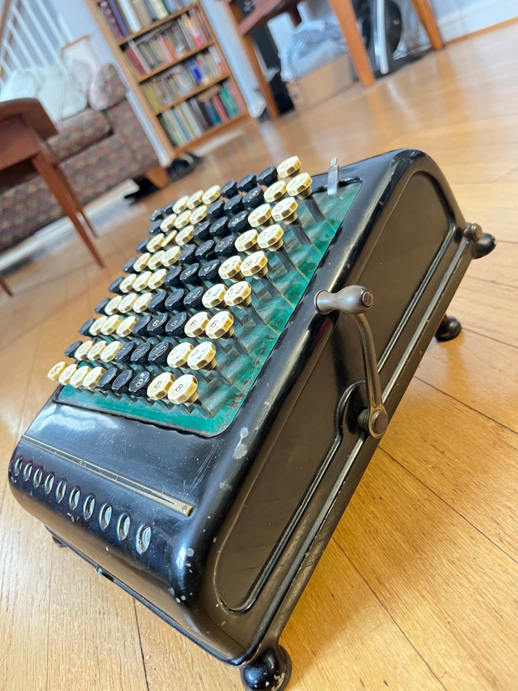 Antique Burroughs Class 5, 10 Column, Key-Driven (Comptometer) Calculator