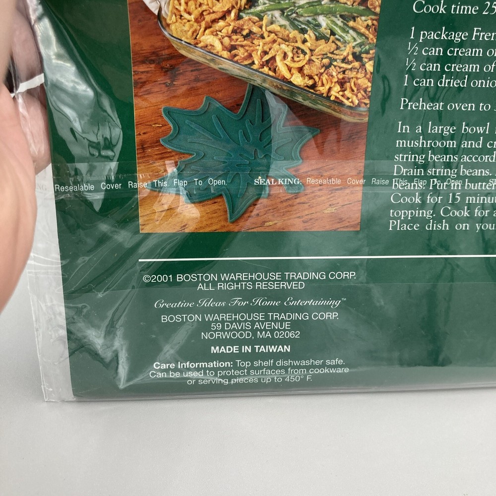 Boston Warehouse Leaf Trivet NEW