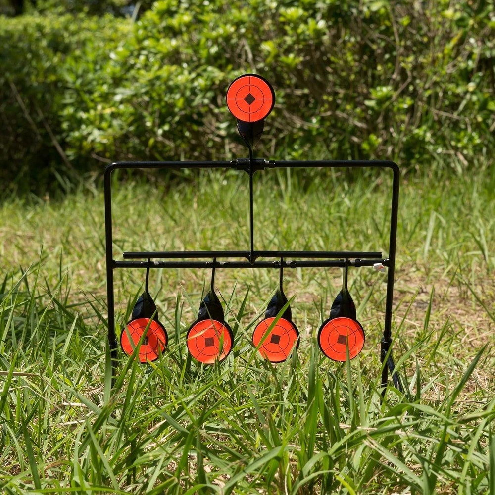 Compact Automatic Resetting Target with Shooting Spots for Air Gun Training