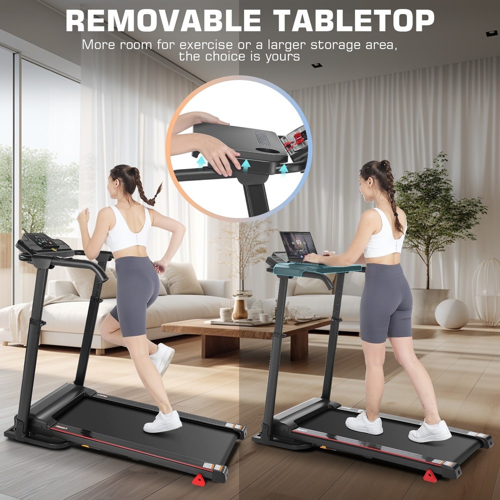 🌷2.5HP Walking/Running Pad 7.5MPH Treadmill Machine Multi-Function LED Display~