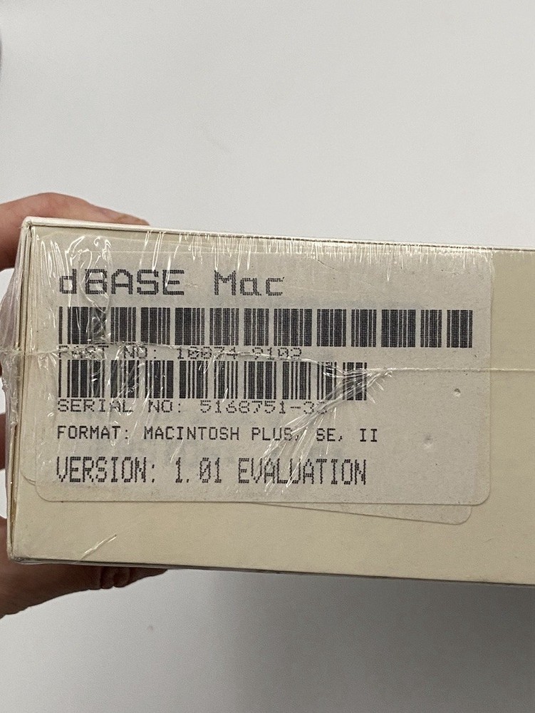 New Vintage Mac Apple Software dBase Mac Ashton Tate Sealed Database
