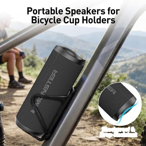 Bluetooth Speaker, Wireless Portable Outdoor Bluetooth Speakers, Deep Black