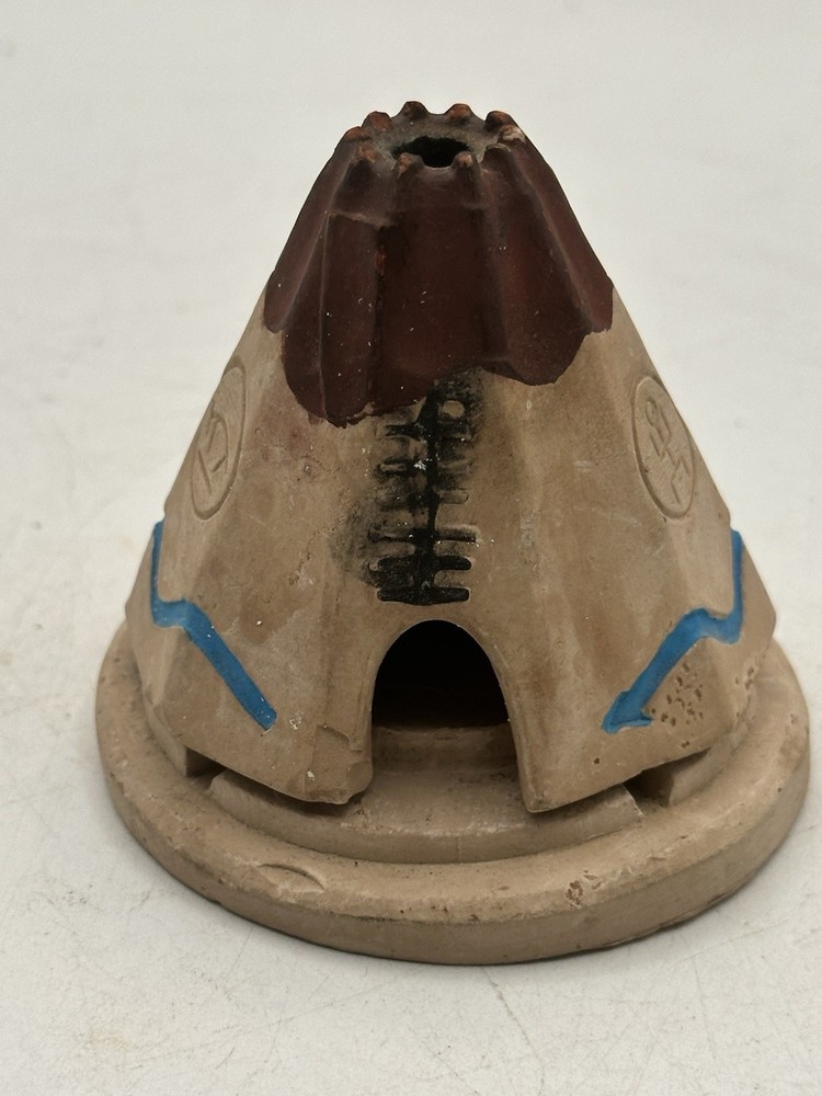 Vintage Ceramic Teepee Incense Burner SANTA FE