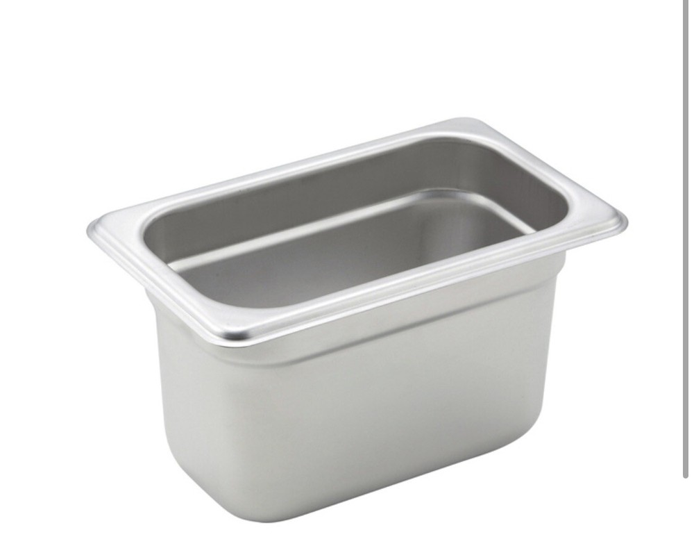 Winco - SPN4 - Ninth Size 4” Deep Steam Table Pan