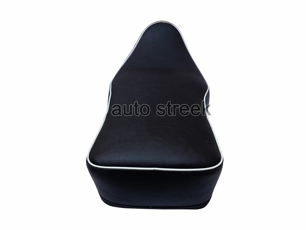 BSA Leatherite with White Beading Complete Dual Seat Black