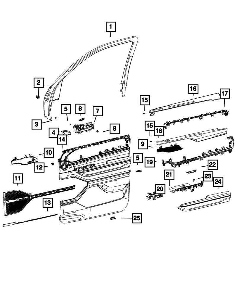 Genuine Mopar Push Pin 06513138AA