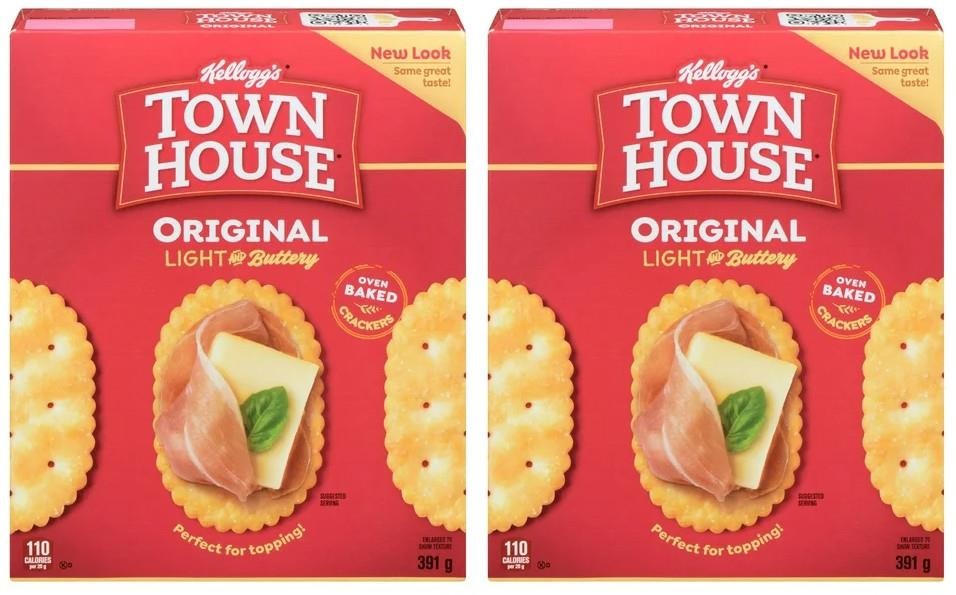 Kellogg's Town House Original Cracker, 391g (2 Pack)