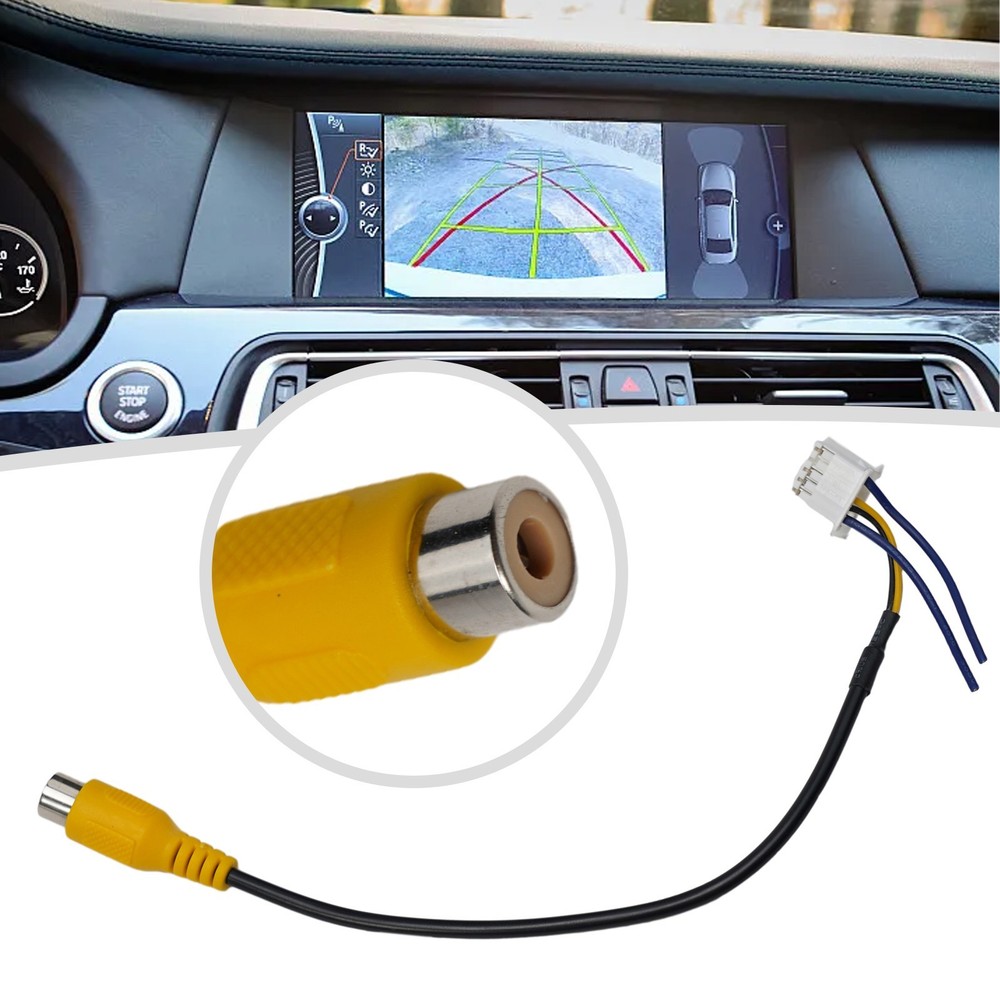 Non Deformation 10 Pin Camera Wiring Connector Video Input Cable Adapter