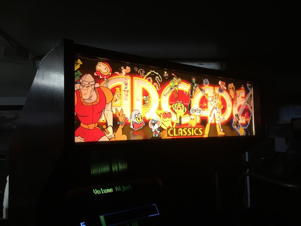 Arcade Classics Multicade/Mame Arcade Marquee 26"x8"