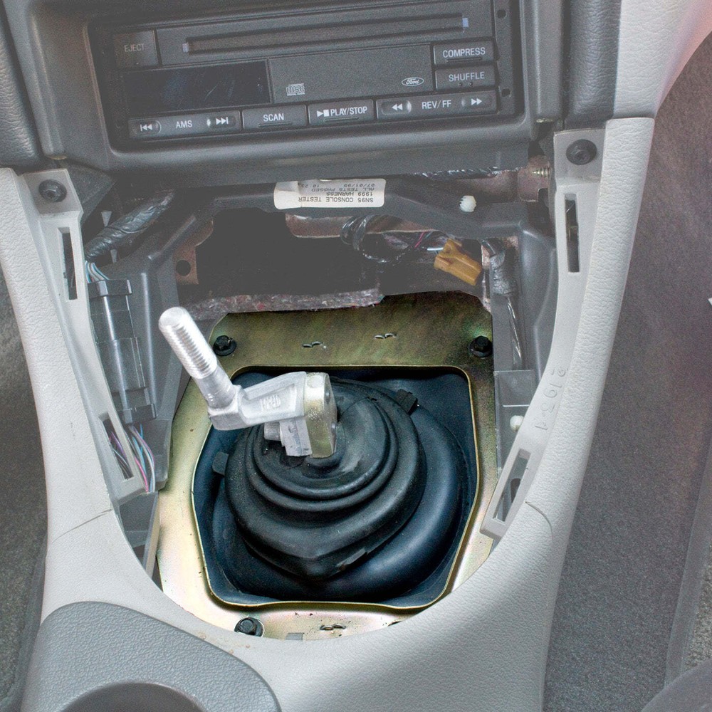 1979-2004 Mustang Lower Rubber Shift Boot w/ Metal Bracket & Mounting Hardware