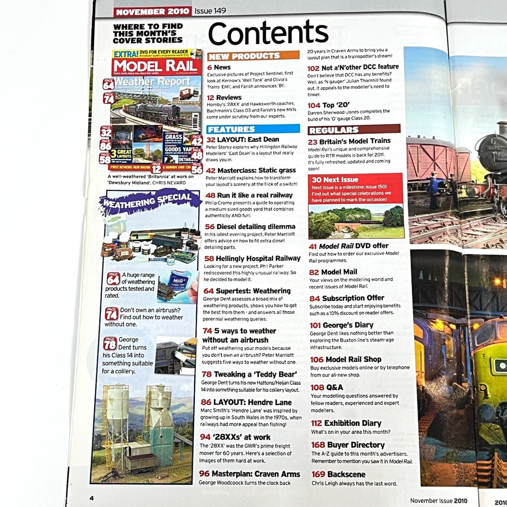 Model Rail Magazine NOV 2010 Create Realistic Weathered Models Grass Expert Tips