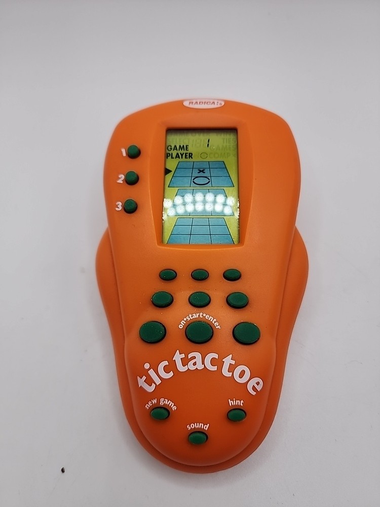 Radica Handheld Pocket Tic-Tac-Toe 2000 Orange