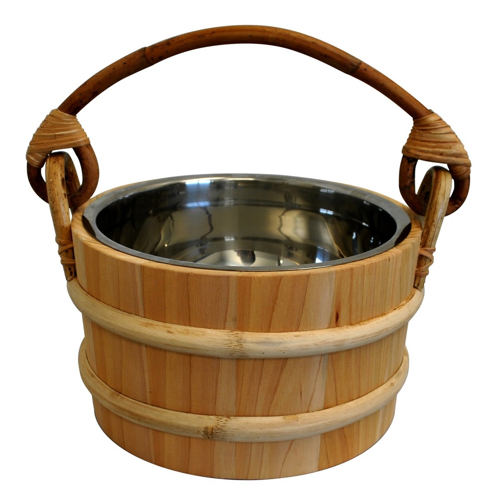 Cedar Sauna Bucket - Stainless Steel Insert - 5L