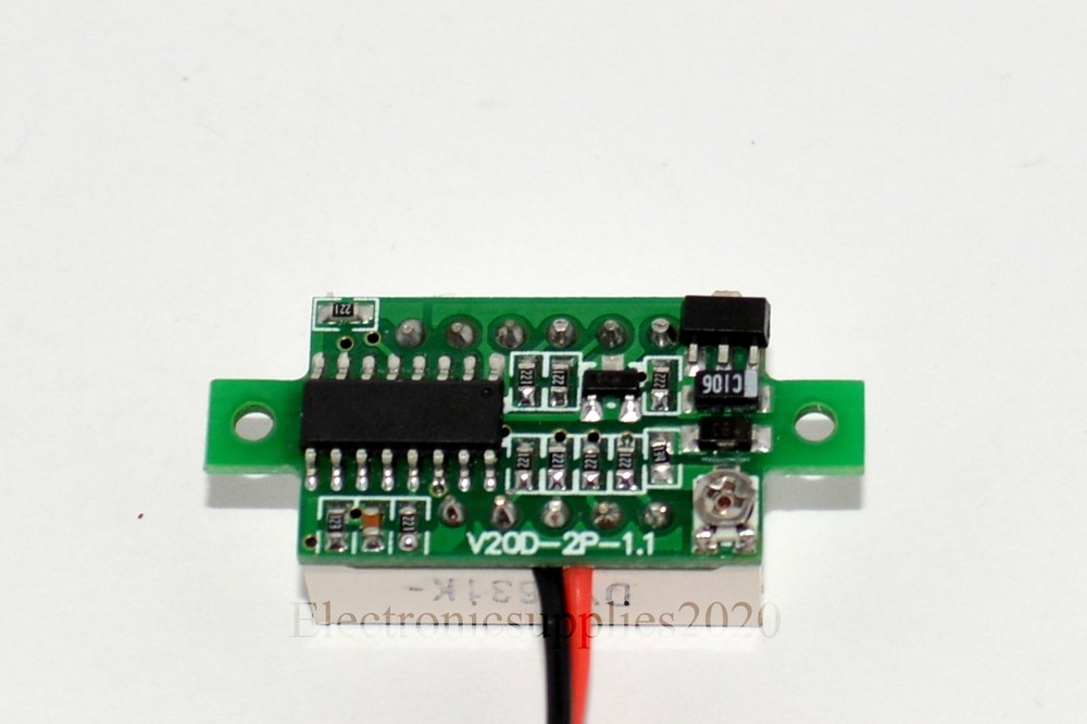 Mini LED DC2.5-30V Red Volt Voltage Meter Display Digital Voltmeter Self-Powered