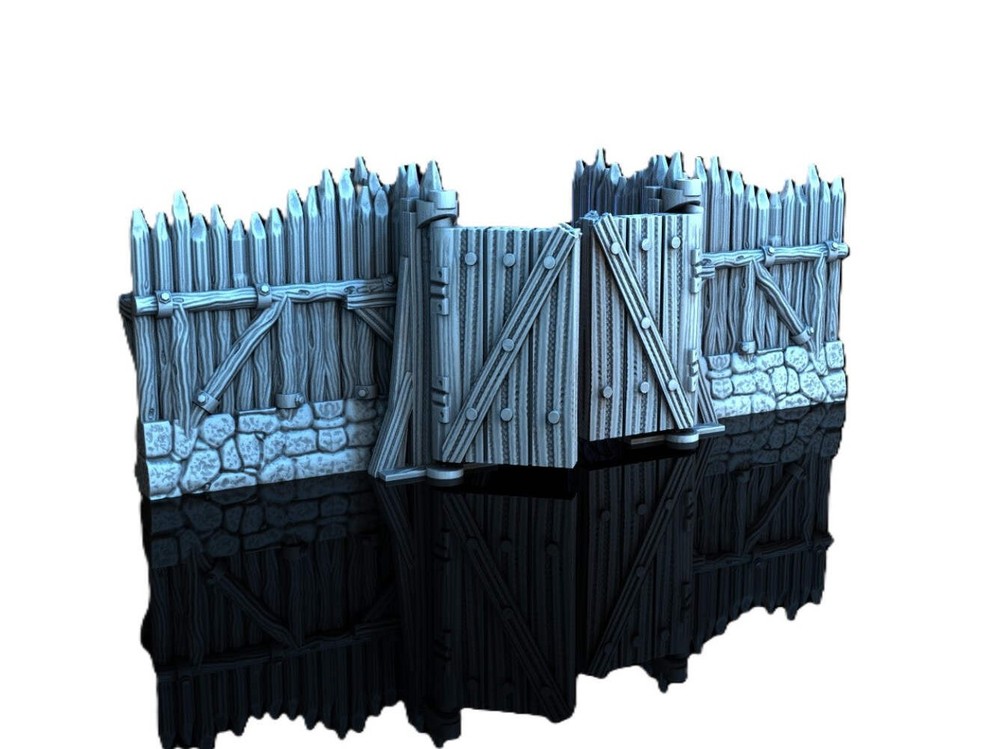 Adrian-3DP4U - Palisade Gate - 28mm