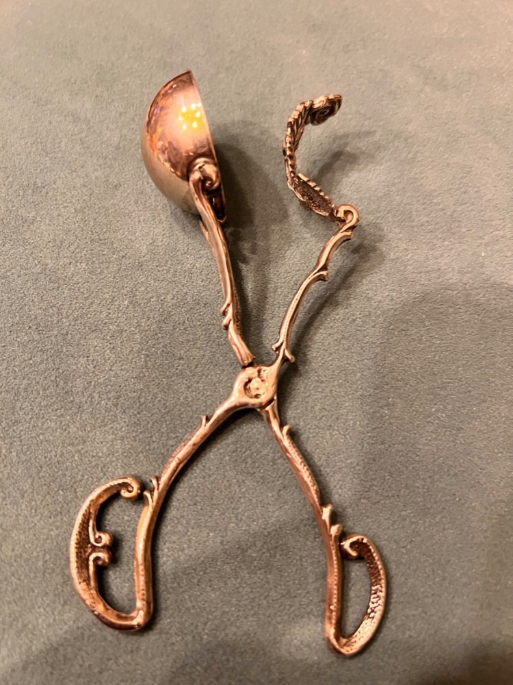 Antique 800 Silver Fruit Syrup Cherry Tweezers