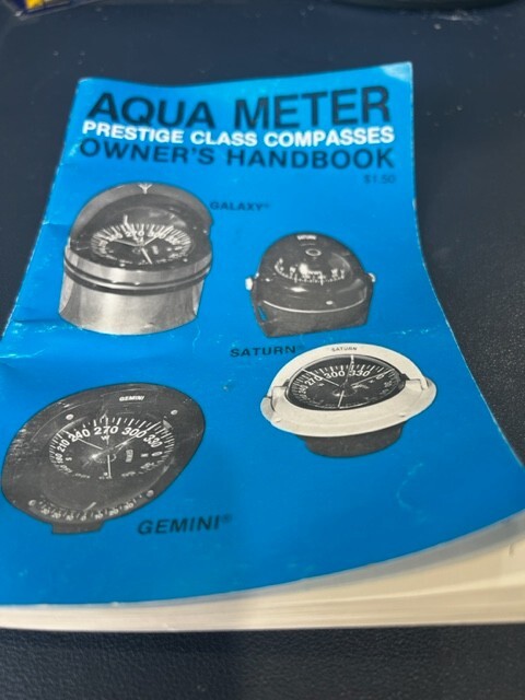 ! VINTAGE AQUA METER OWNERS HANDBOOK DECENT SHAPE