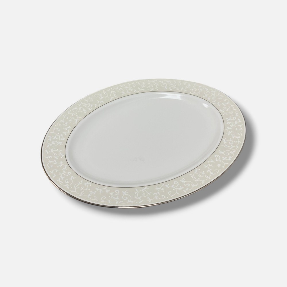 Lenox White Opal Innocence 16" Oval Serving Platter