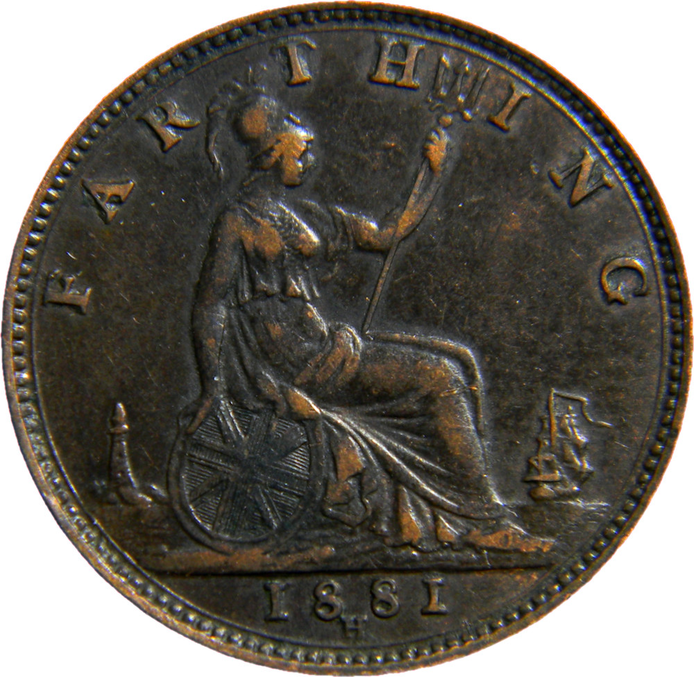Great Britain 1881 -H Farthing (04942)