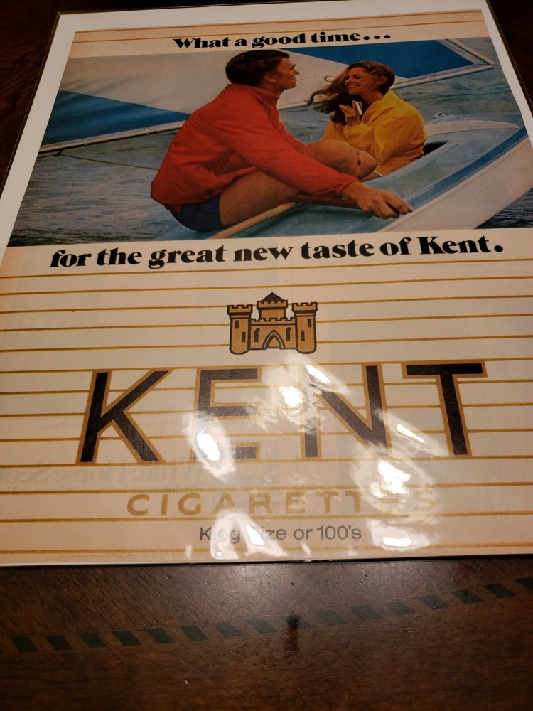 Vintage KENT Cigarettes Advertisement, 1970, RARE