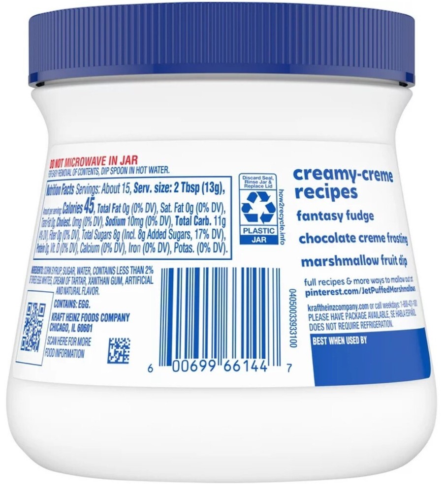 Jet Puffed Marshmallow Creme 7 oz