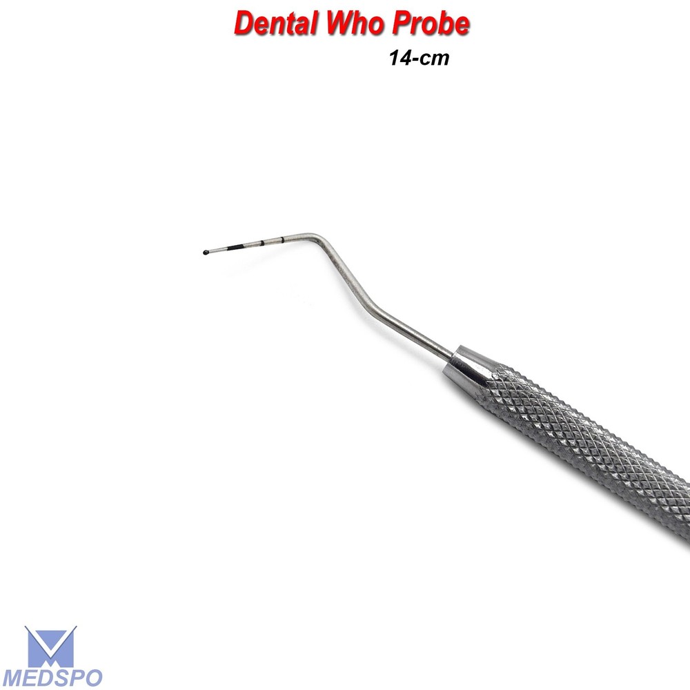 Dental Instruments Periodontal WHO Probe Handle Diagnostic Measuring Tools 3,Pcs