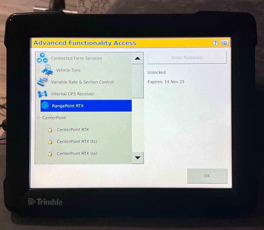 Trimble Fmx FM-1000 Display Task controller GLONASS