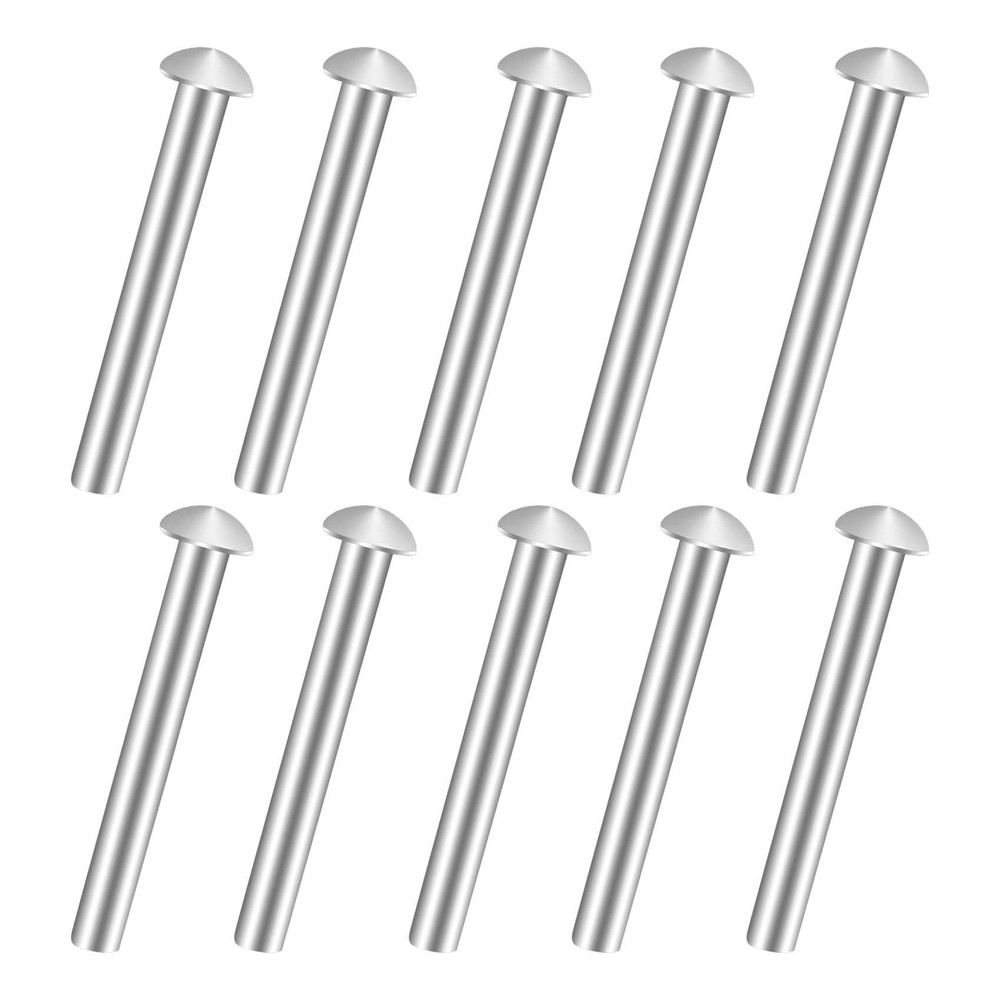 10 PCS Rivets for Spade Handle, Solid Rivet Tool, Round Head Aluminum Rivets,...